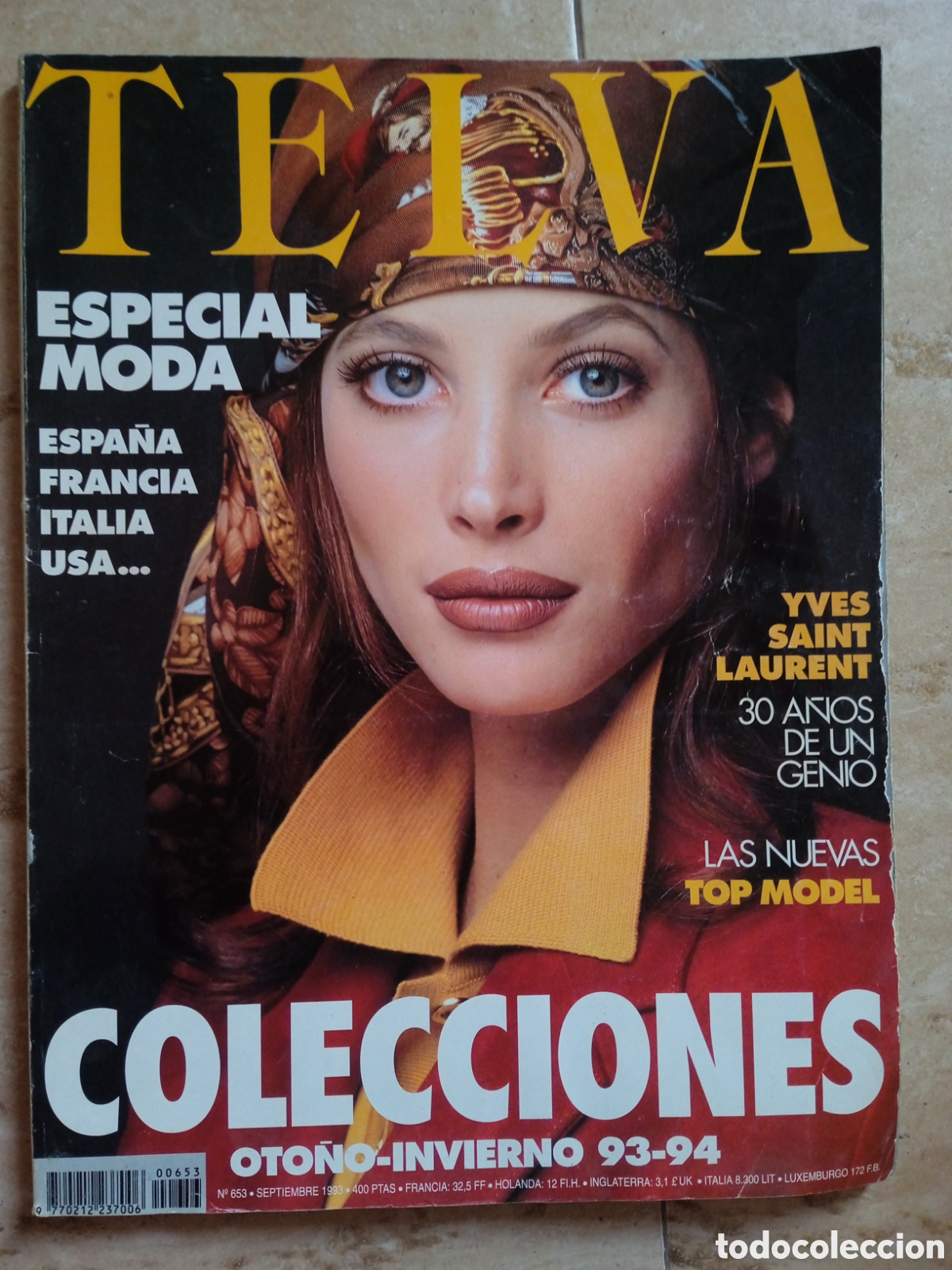 Coleccionismo de revistas y peri&oacute;dicos: Telva n&deg;653 Especial Moda Colecciones Oto&ntilde;o Invierno 93-94 Yves Saint Laurent