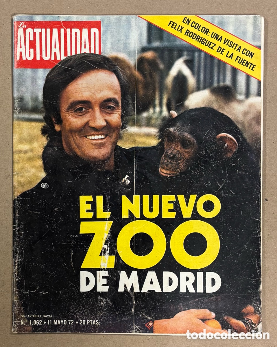 Sammeln von Zeitschriften und Zeitungen: LA ACTUALIDAD ESPA&Ntilde;OLA N&deg; 1062 (1972). NUEVO ZOO MADRID FELIX RODRIGUEZ DE LA FUENTE,&hellip;.