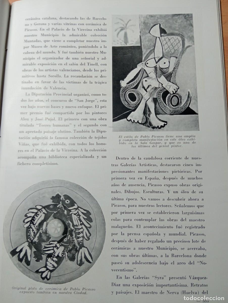 Coleccionismo de revistas y peri&oacute;dicos: REVISTA A&Ntilde;O 1957 EXPOSICION DE CERAMICA DE PICASSO EN BARCELONA EL METRO TURISMO EN BARCELONA