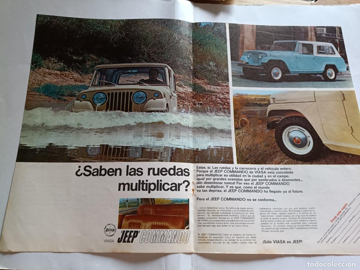 Coleccionismo de revistas y peri&oacute;dicos: PUBLICIDAD ANUNCIO DE JEEP COMMANDO DE VIASA. DOBLE PAGINA. 38,5X27 CM. EXTRA&Iacute;DO DE REVISTA DE 1969