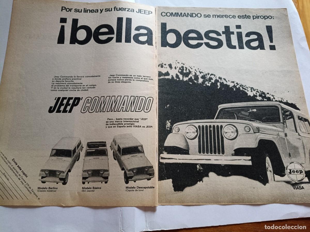 Coleccionismo de revistas y peri&oacute;dicos: PUBLICIDAD ANUNCIO DE JEEP COMMANDO DE VIASA. DOBLE PAGINA. 38,5X27 CM. EXTRA&Iacute;DO DE REVISTA DE 1971