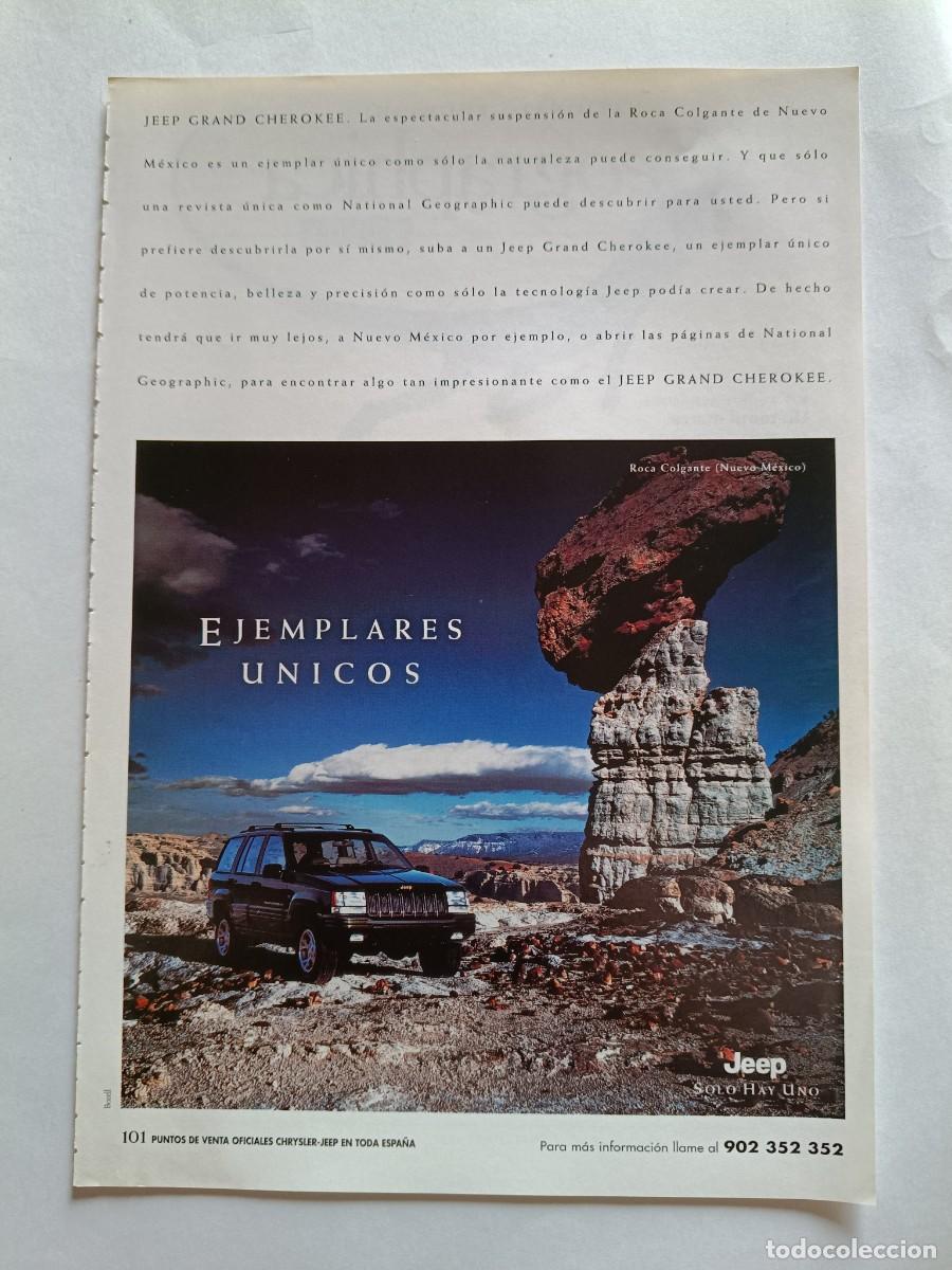Coleccionismo de revistas y peri&oacute;dicos: PUBLICIDAD ANUNCIO DE JEEP GRAND CHEROKEE. 25X17 CM