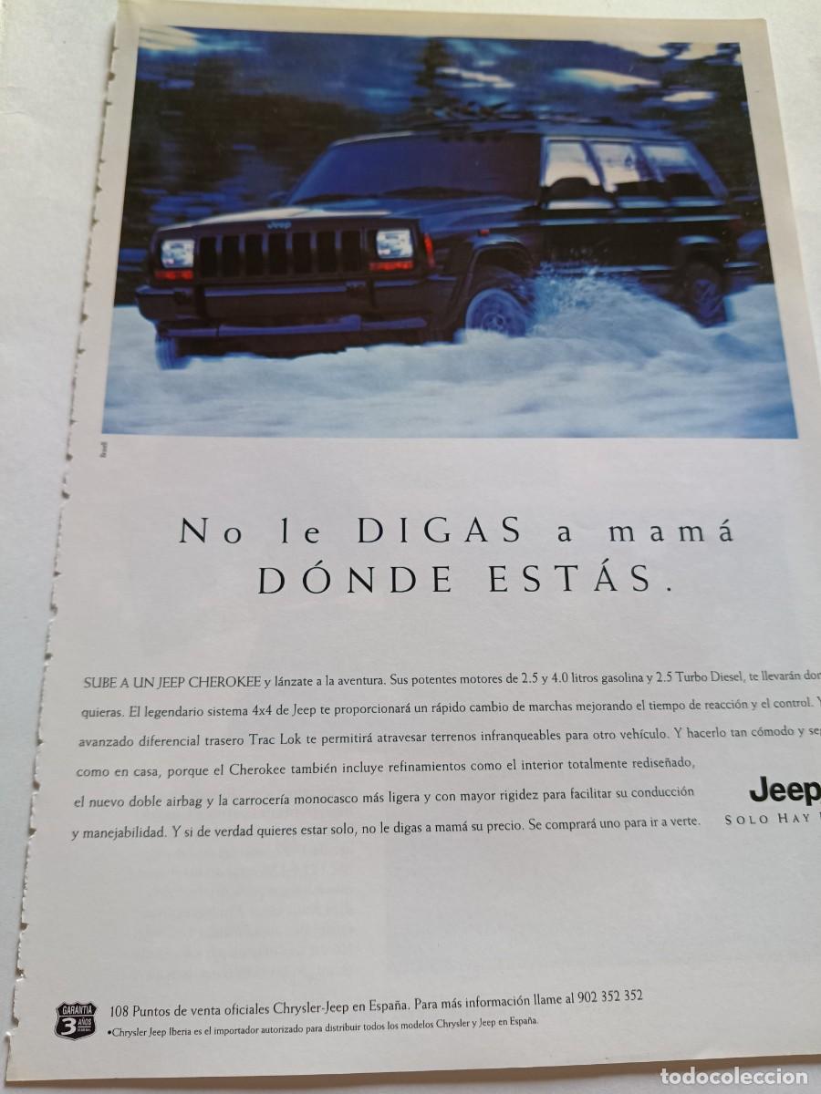Coleccionismo de revistas y peri&oacute;dicos: PUBLICIDAD ANUNCIO DE JEEP GRAND CHEROKEE. 25X17 CM