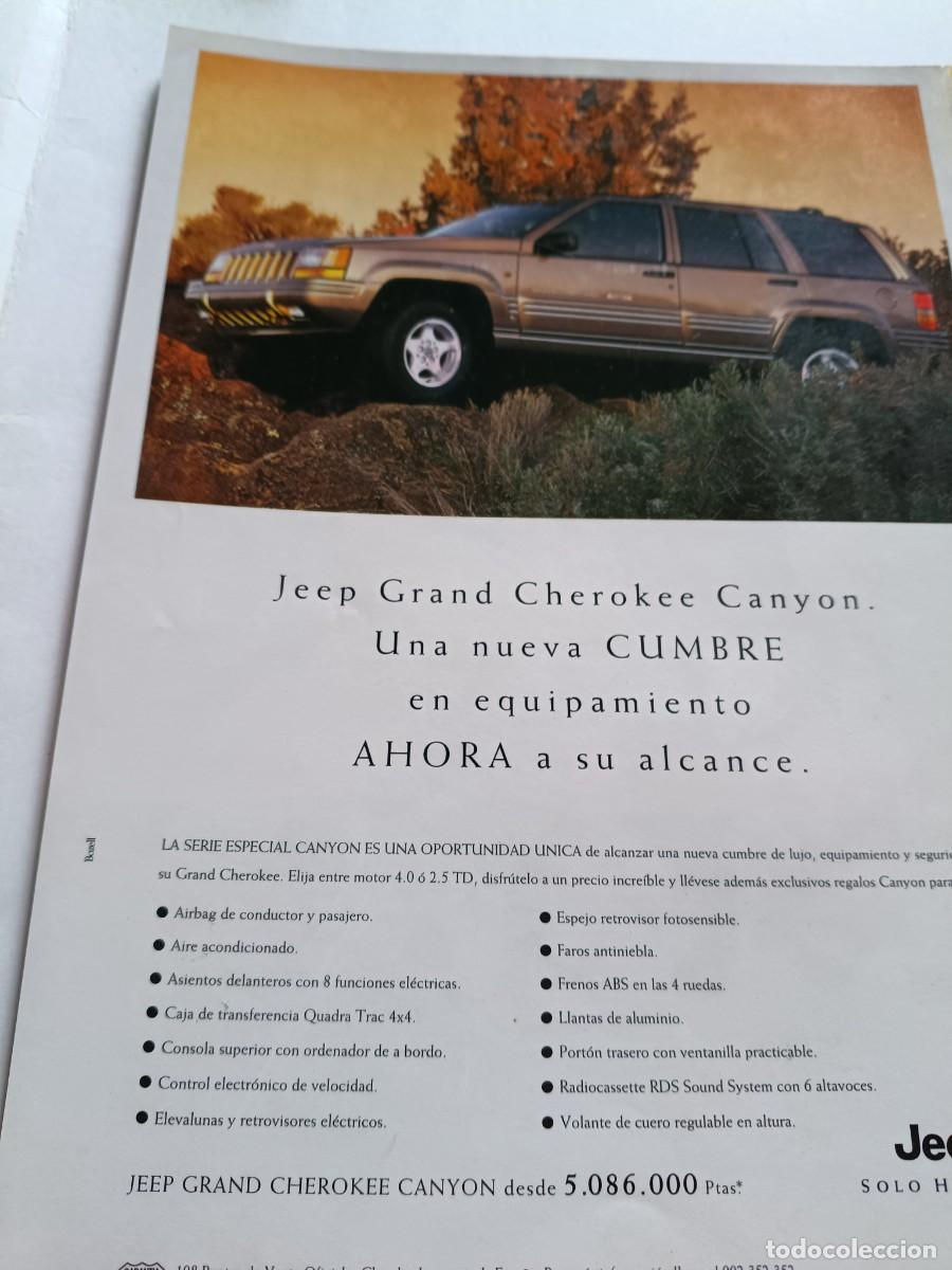 Coleccionismo de revistas y peri&oacute;dicos: PUBLICIDAD ANUNCIO DE JEEP GRAND CHEROKEE CANYON. 25X17 CM