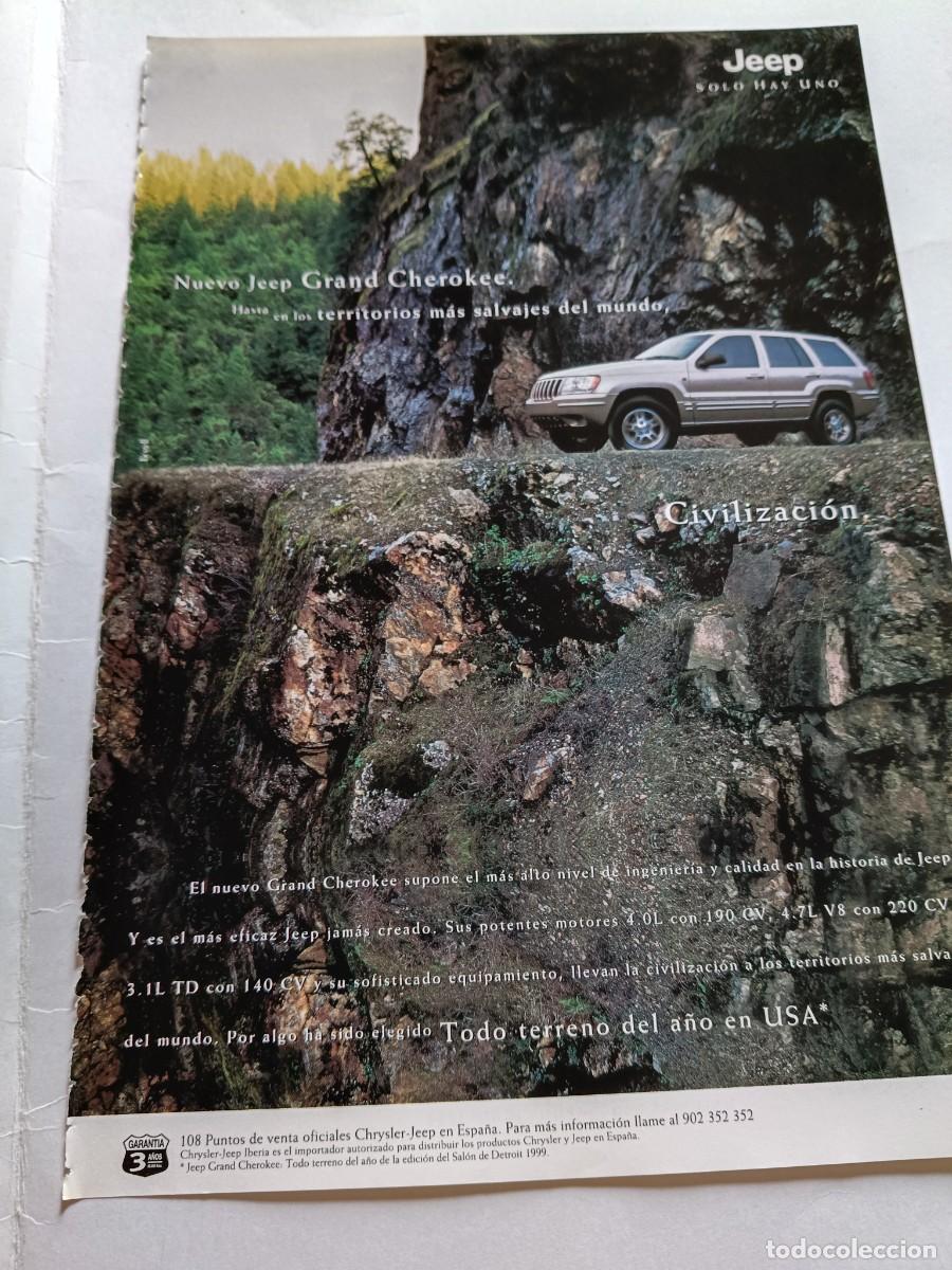 Coleccionismo de revistas y peri&oacute;dicos: PUBLICIDAD ANUNCIO DE NUEVO JEEP GRAND CHEROKEE . 25X17 CM