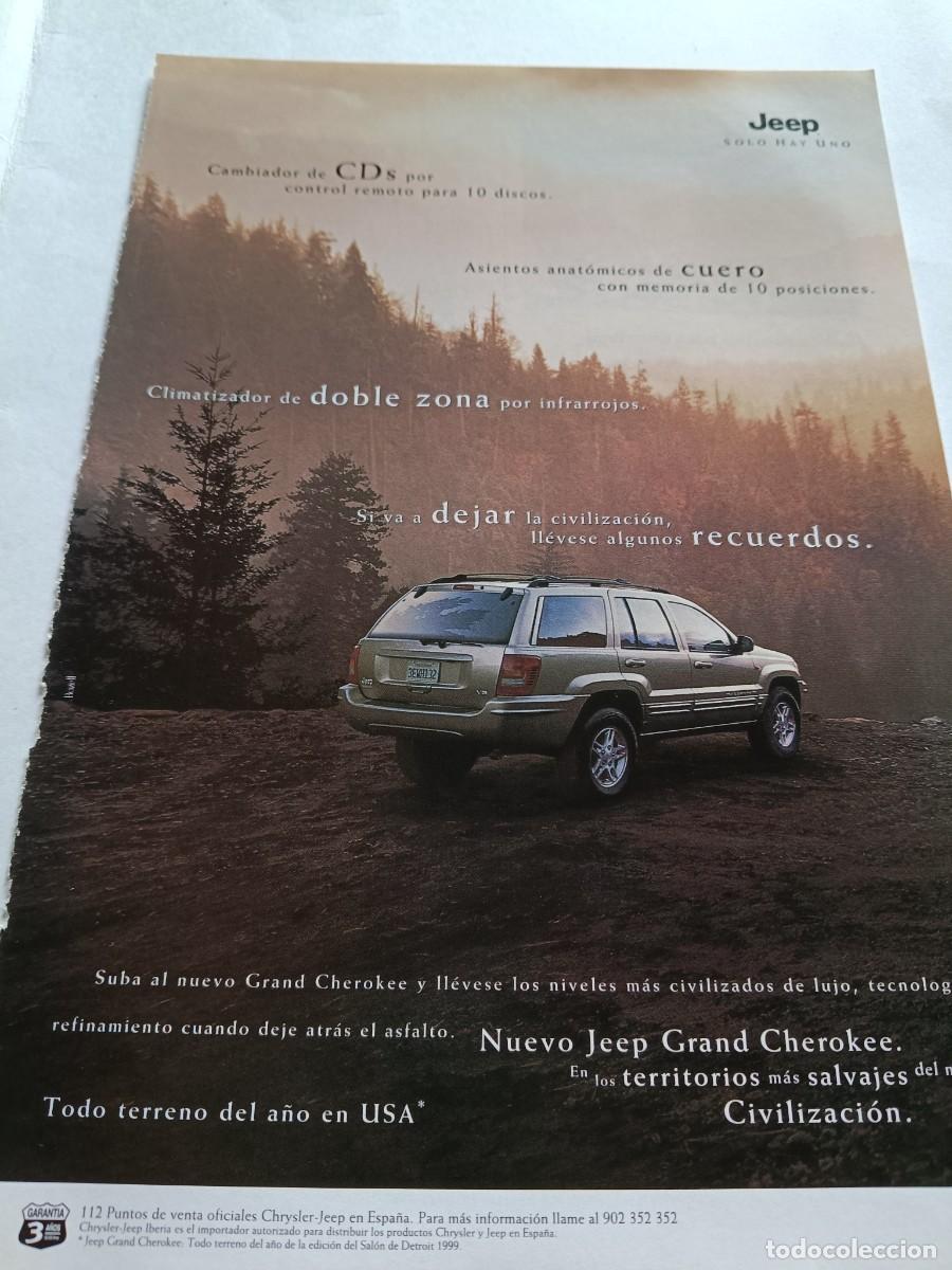 Coleccionismo de revistas y peri&oacute;dicos: PUBLICIDAD ANUNCIO DE NUEVO JEEP GRAND CHEROKEE . 25X17 CM