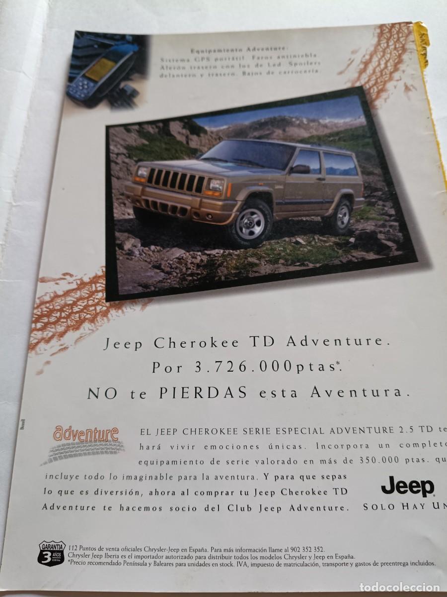 Coleccionismo de revistas y peri&oacute;dicos: PUBLICIDAD ANUNCIO DE NUEVO JEEP CHEROKEE TD ADVENTURE. 25X17 CM