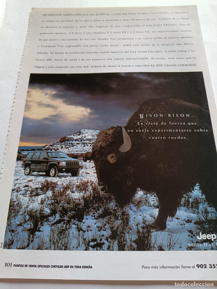 Coleccionismo de revistas y peri&oacute;dicos: PUBLICIDAD ANUNCIO DE NUEVO JEEP GRAND CHEROKEE. 25X17 CM