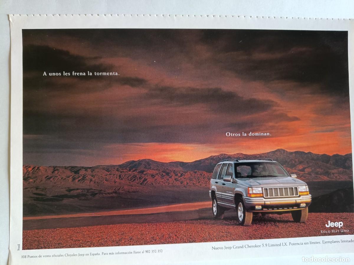 Coleccionismo de revistas y peri&oacute;dicos: PUBLICIDAD ANUNCIO DE NUEVO JEEP GRAND CHEROKEE 5.9 LIMITED LX. 25X17 CM