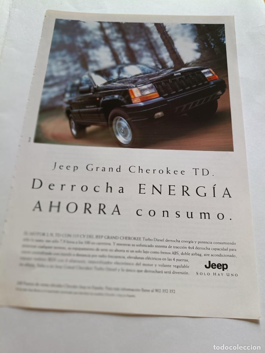 Collectionnisme de Revues et Journaux: PUBLICIDAD ANUNCIO DE NUEVO JEEP GRAND CHEROKEE TD. 25X17 CM