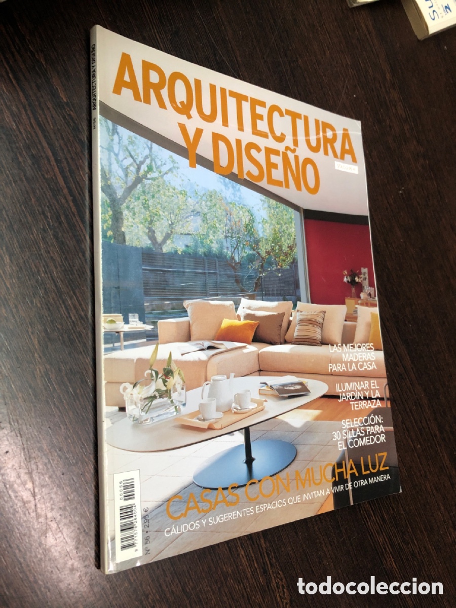 Coleccionismo de revistas y peri&oacute;dicos: Revista arquitectura y dise&ntilde;o numero 56 casas con mucha luz