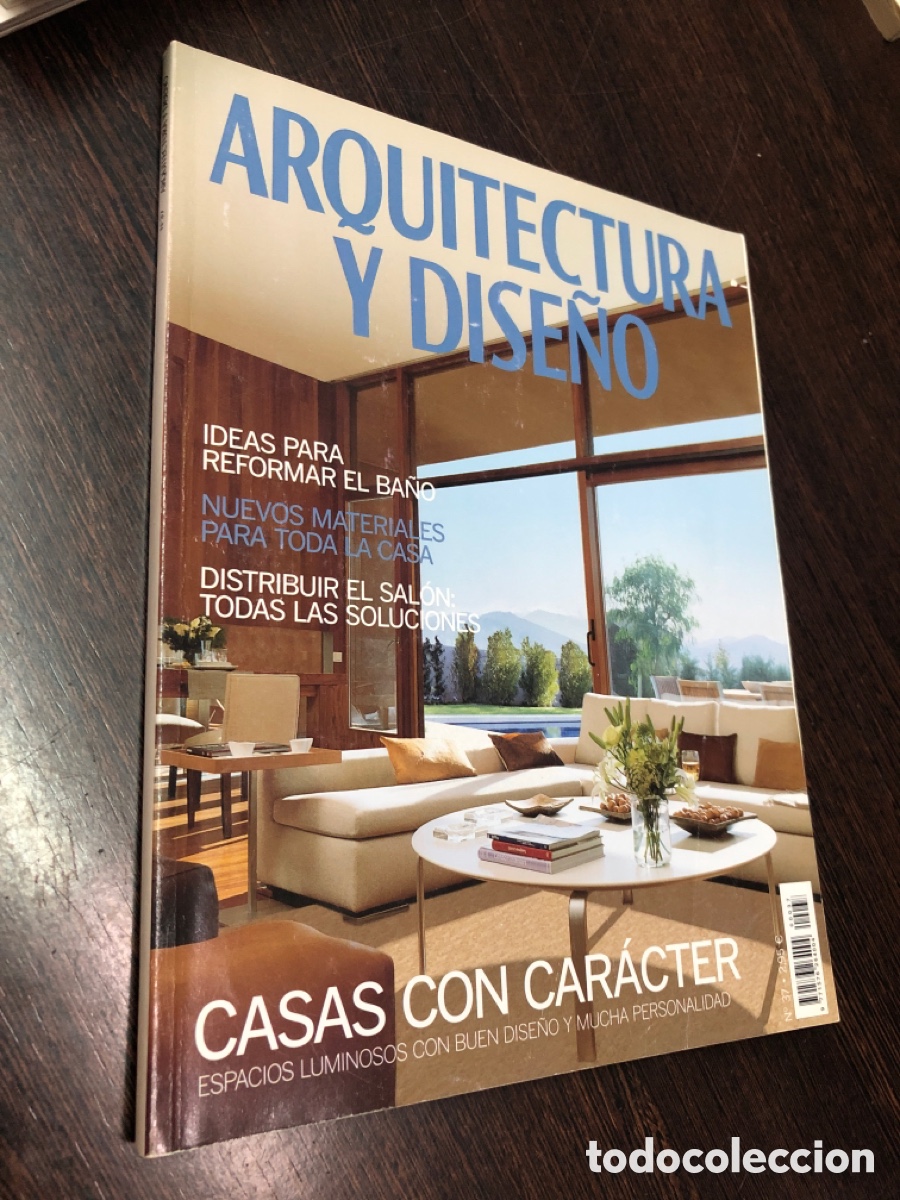 Coleccionismo de revistas y peri&oacute;dicos: Revista arquitectura y dise&ntilde;o numero 37 casas con caracter