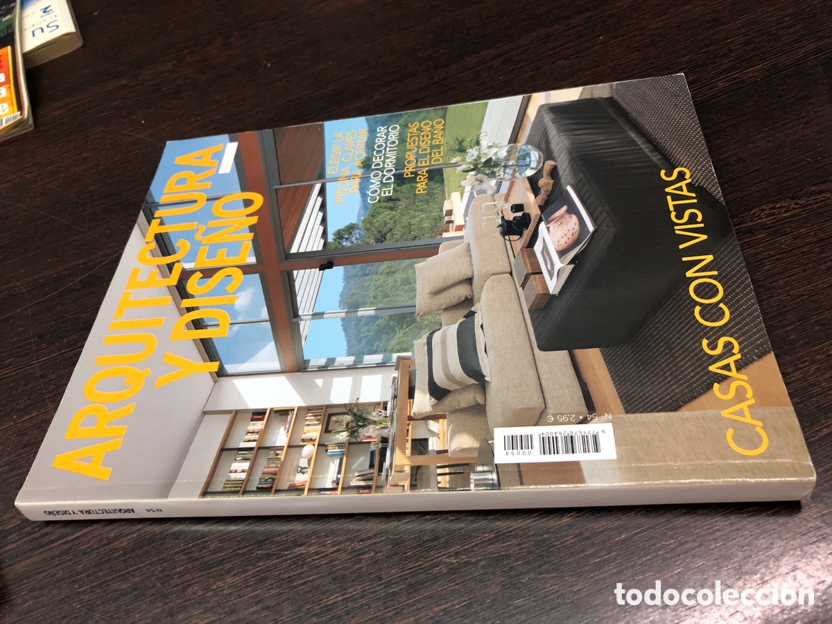 Coleccionismo de revistas y peri&oacute;dicos: Revista arquitectura y dise&ntilde;o numero 54 casas con vistas