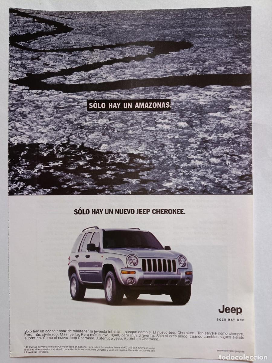 Coleccionismo de revistas y peri&oacute;dicos: PUBLICIDAD ANUNCIO DE JEEP CHEROKEE. 21,5X28,5 CM