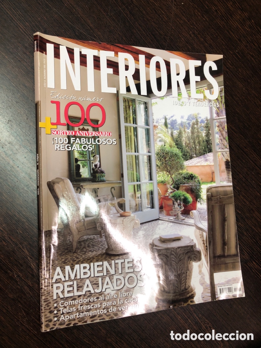 Coleccionismo de revistas y peri&oacute;dicos: Revista decoracion ideas y tendencias INTERIORES 100 aniversario
