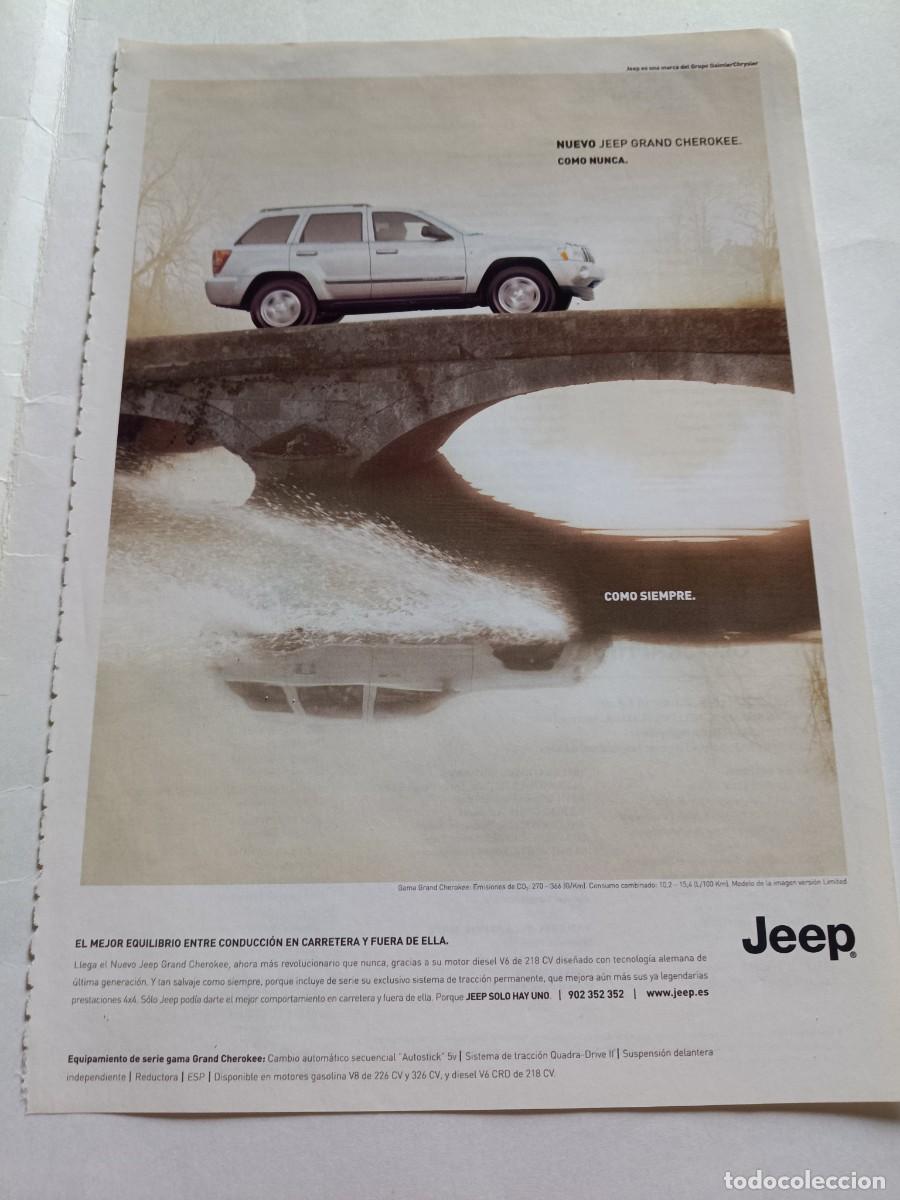 Coleccionismo de revistas y peri&oacute;dicos: PUBLICIDAD ANUNCIO DE NUEVO JEEP GRAND CHEROKEE. 17X25 CM