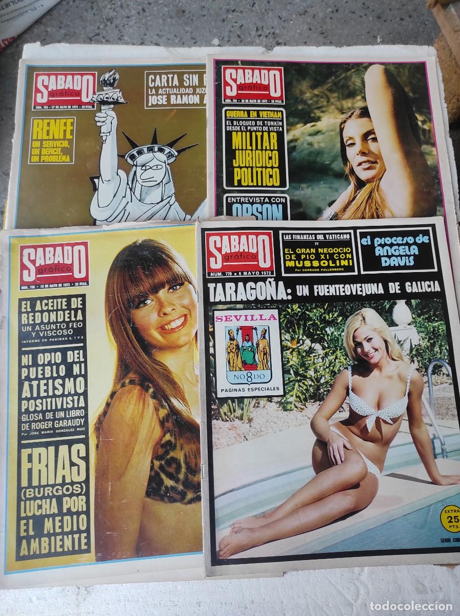 Collection Magazines and Newspapers: 4 revistas SABADO GRAFICO MAYO 1972
