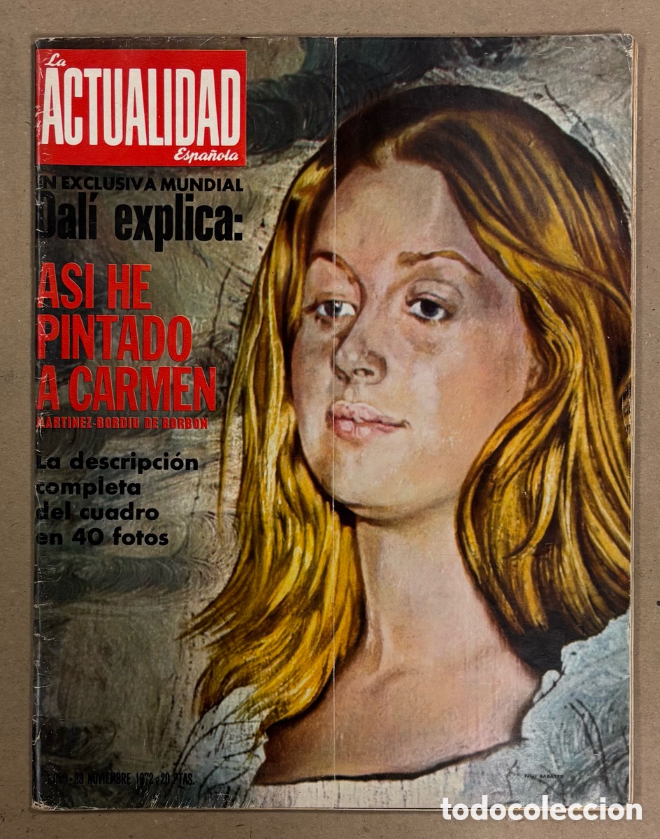 Coleccionismo de revistas y peri&oacute;dicos: LA ACTUALIDAD ESPA&Ntilde;OLA N&deg; 1090 (1972). DAL&Iacute; PINTA CARMEN MARTINEZ BORDIU, CONVHA VELASCO,&hellip;