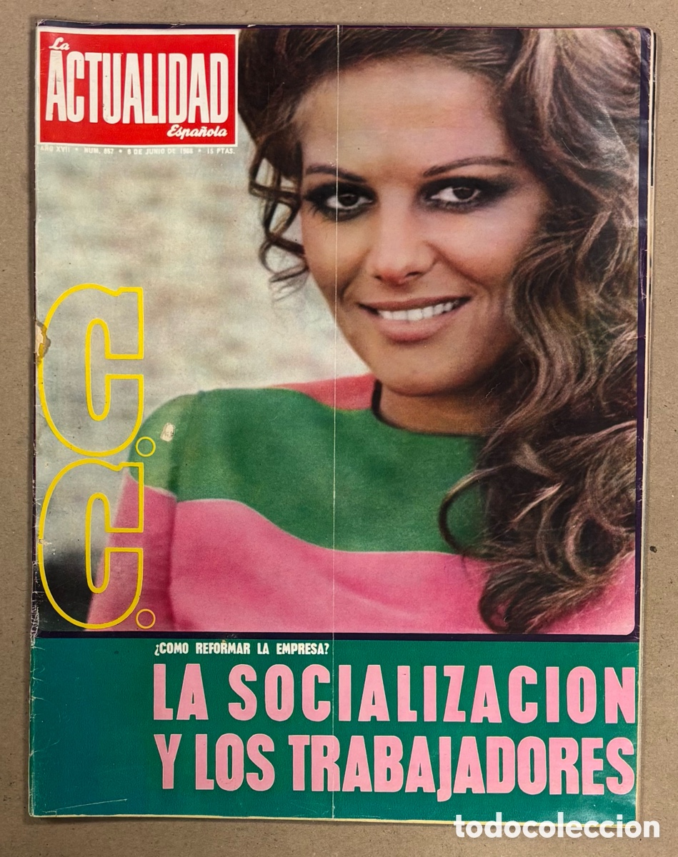 Coleccionismo de revistas y peri&oacute;dicos: LA ACTUALIDAD ESPA&Ntilde;OLA N&deg; 857 (1968). CLAUDIA CARDINALE, FAL CONDE,&hellip;. VER SUMARIO EN FOTOS