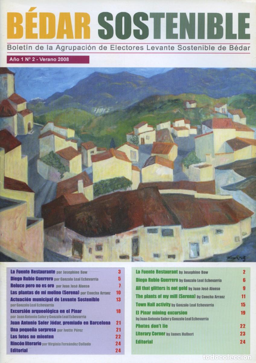 Coleccionismo de revistas y peri&oacute;dicos: BOLET&Iacute;N DE LA AGRUPACI&Oacute;N DE ELECTORES LEVANTE SOSTENIBLE B&Eacute;DAR. A&ntilde;o 1 N&ordm; 2. Verano 2008. Pp. 23