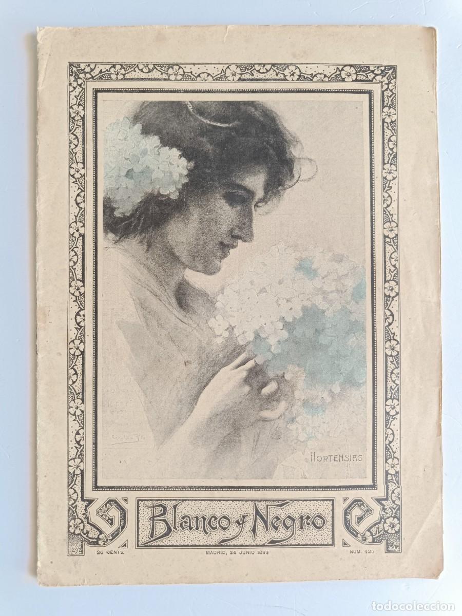 Coleccionismo de revistas y peri&oacute;dicos: REVISTA BLANCO Y NEGRO - MADRID 24 JUNIO 1899 - NUMERO 425