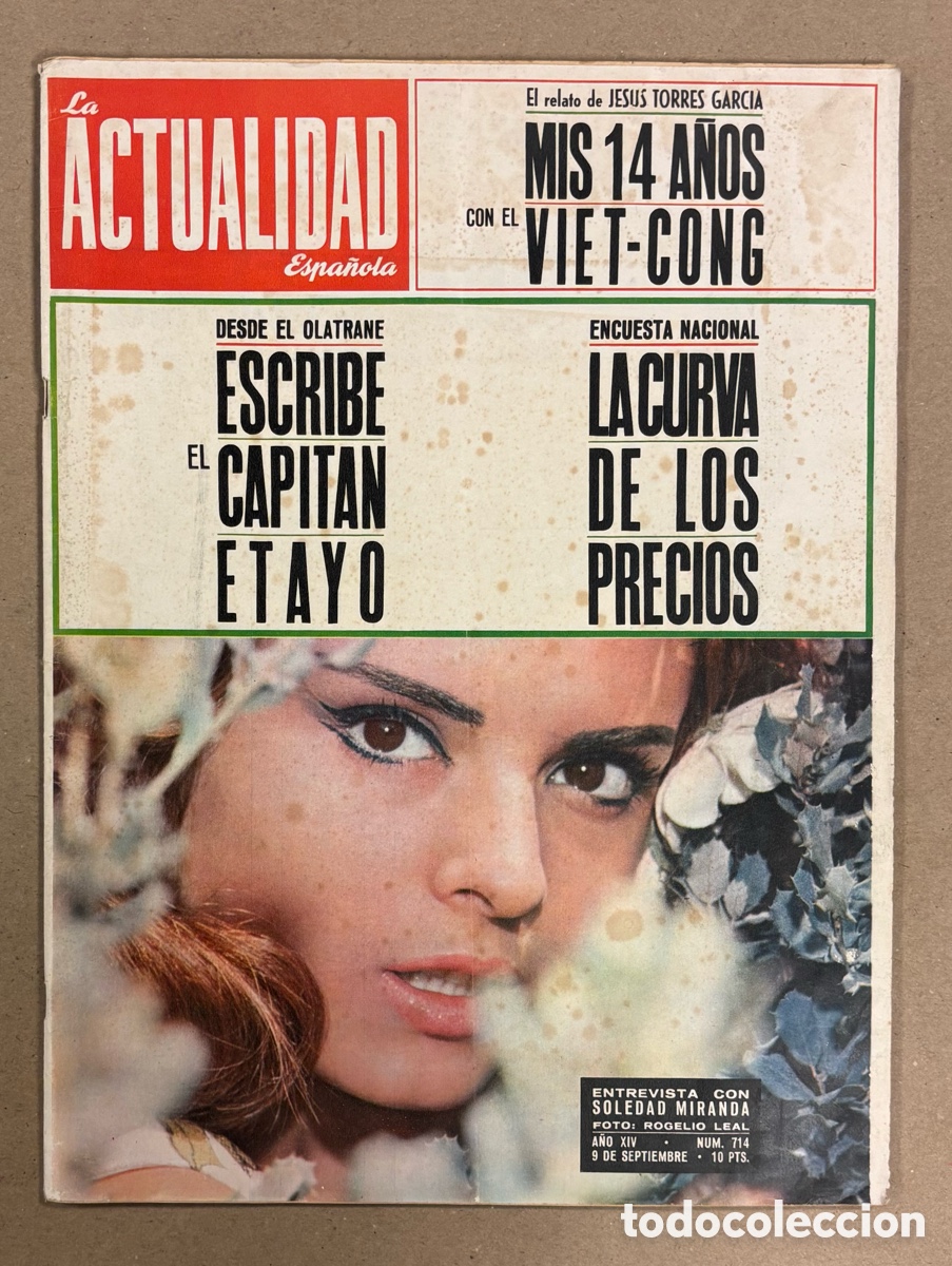 Coleccionismo de revistas y peri&oacute;dicos: LA ACTUALIDAD ESPA&Ntilde;OLA N&deg; 714. SOLEDAD MIRANDA, CRIT&Eacute;RIUM DE LASARTE, GENTO,&hellip;