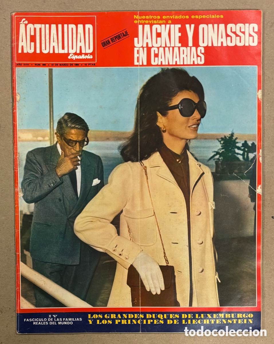 Coleccionismo de revistas y peri&oacute;dicos: LA ACTUALIDAD ESPA&Ntilde;OLA N&deg; 899 (1969). EL CORDOB&Eacute;S Y PALOMO LINARES, DANIEL V&Aacute;ZQUEZ D&Iacute;AZ, ONASSIS