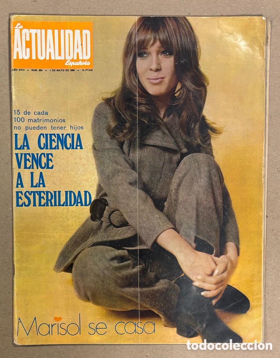 Coleccionismo de revistas y peri&oacute;dicos: LA ACTUALIDAD ESPA&Ntilde;OLA N&deg; 904 (1969). MARISOL, ADIOS DE GAULLE, CARMEN MARTINEZ BORDIU,&hellip;