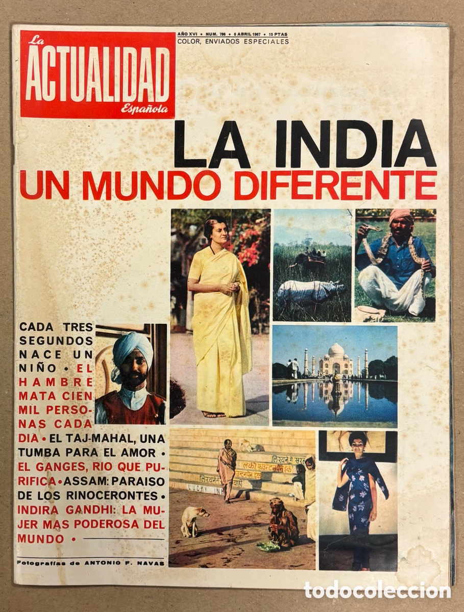 Coleccionismo de revistas y peri&oacute;dicos: LA ACTUALIDAD ESPA&Ntilde;OLA N&deg; 796 (1967). REAL MADRID CAMPE&Oacute;N COPA EUROPA BALONCESTO,&hellip;
