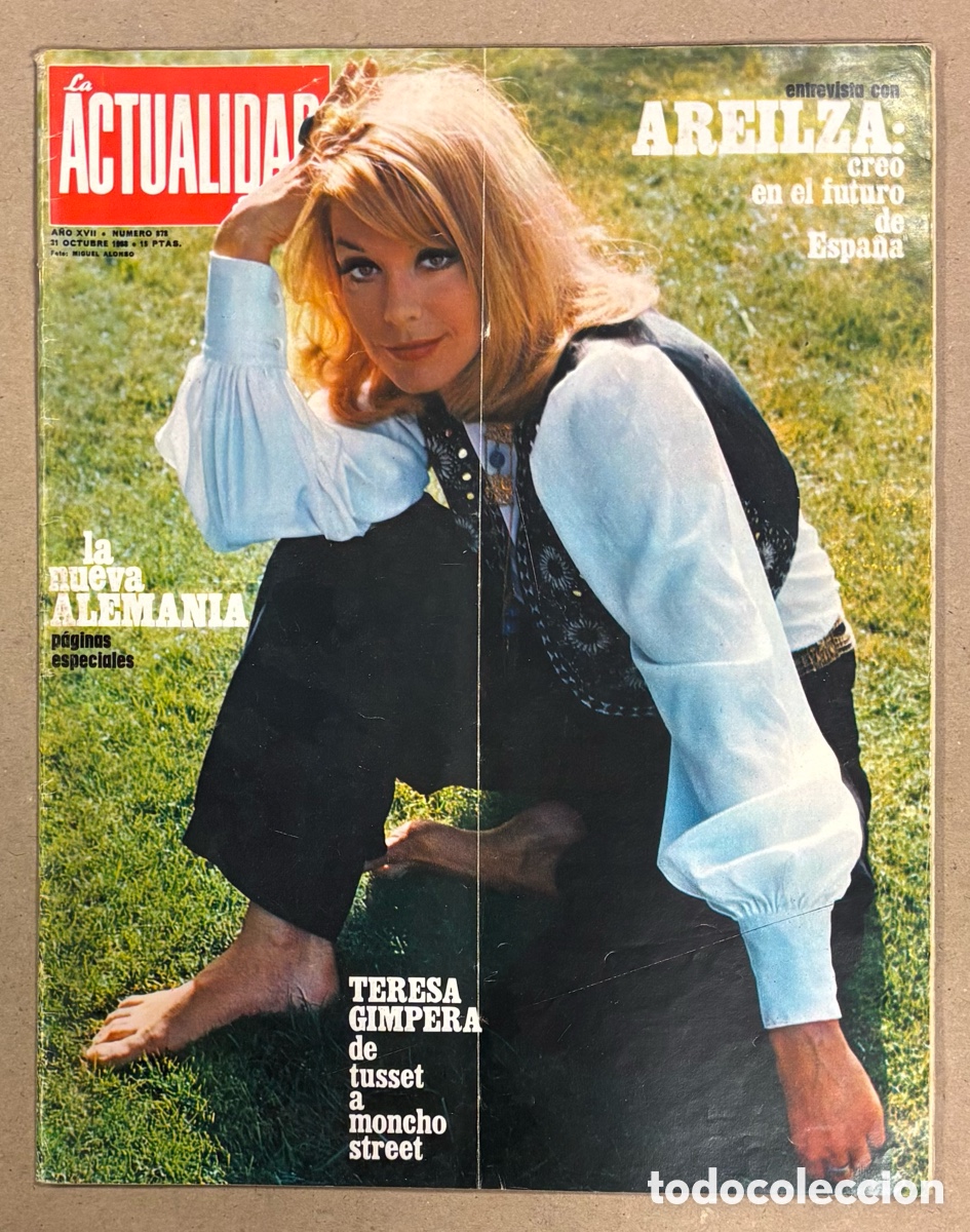Coleccionismo de revistas y peri&oacute;dicos: LA ACTUALIDAD ESPA&Ntilde;OLA N&deg; 878 (1968). TERESA GIMPERA, JOS&Eacute; MAR&Iacute;A AREILZA, ALBERT CAMUS,&hellip;