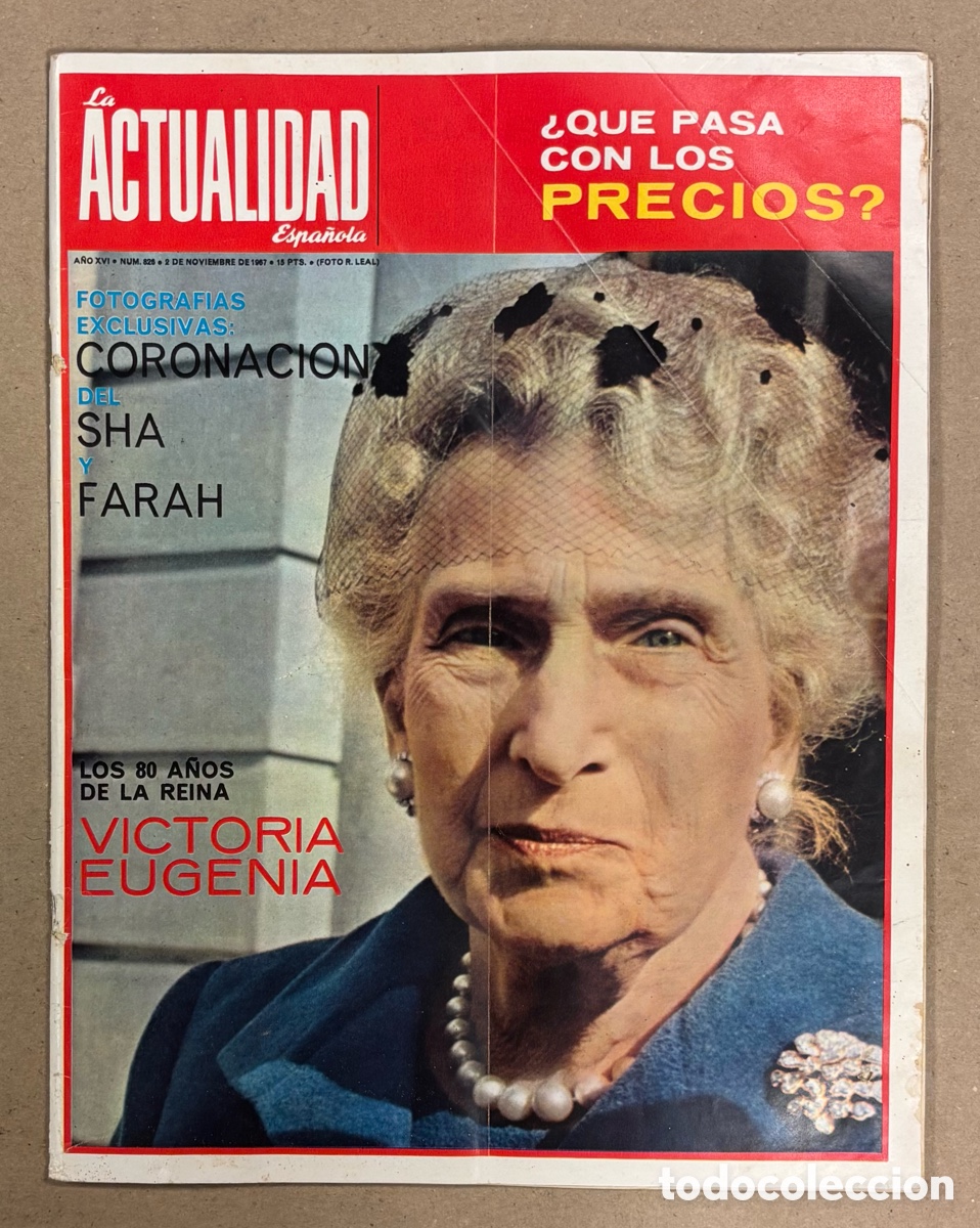 Coleccionismo de revistas y peri&oacute;dicos: LA ACTUALIDAD ESPA&Ntilde;OLA N&deg; 826 (1967). REINA VICTORIA EUGENIA, LANZAROTE, MG 1100, EVA BRAUN