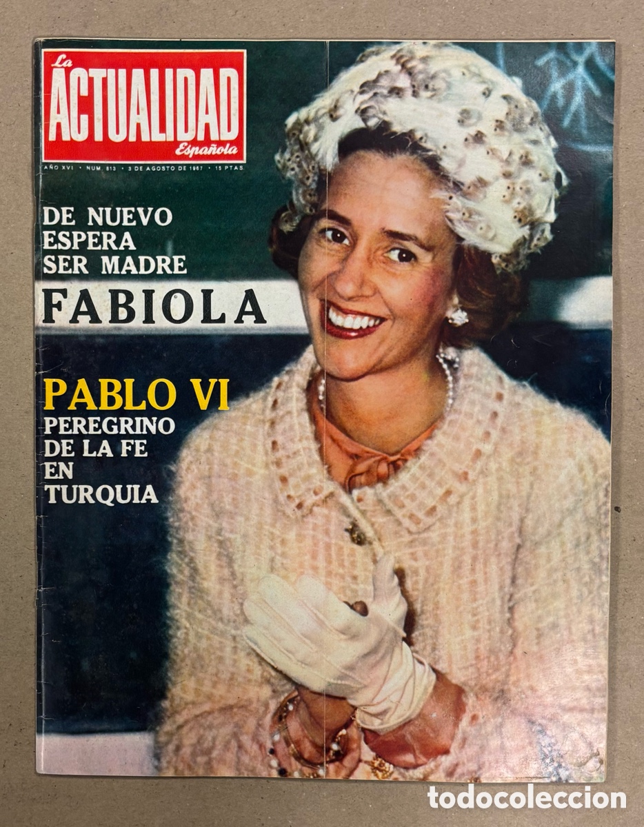 Coleccionismo de revistas y peri&oacute;dicos: LA ACTUALIDAD ESPA&Ntilde;OLA N&deg; 813 (1967). JEAN SHRIMPTON LA GAMBA,?FABIOLA, PABLO VI, MU&Ntilde;OZ GRANDES