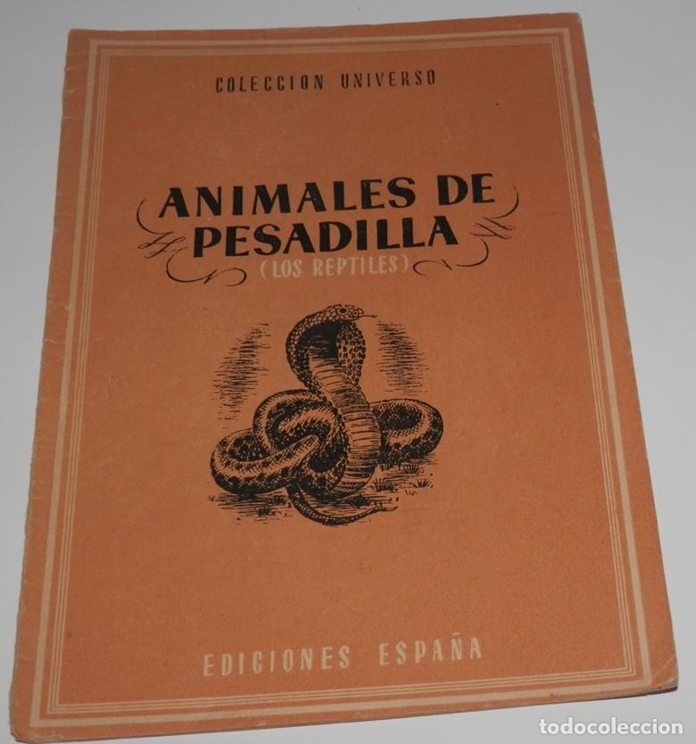 Coleccionismo de revistas y peri&oacute;dicos: REVISTA COLECCION UNIVERSO DE LAS EDICIONES ESPA&Ntilde;A -ANIMALES DE PESADILLA