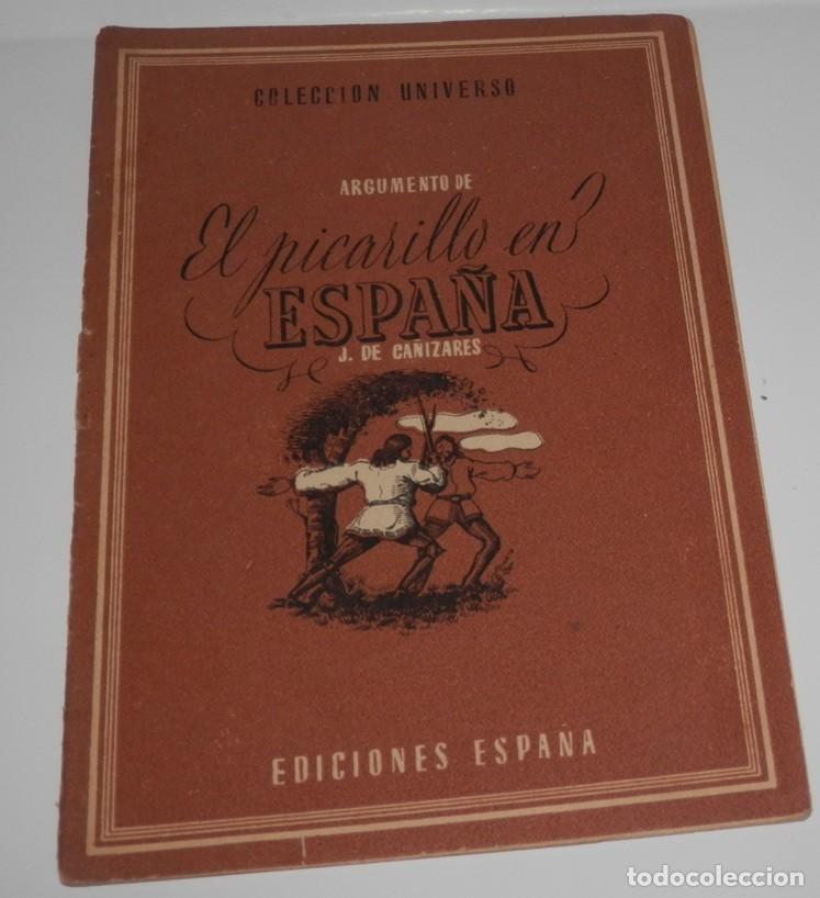 Coleccionismo de revistas y peri&oacute;dicos: REVISTA COLECCION UNIVERSO DE LAS EDICIONES ESPA&Ntilde;A - EL PICARILLO EN ESPA&Ntilde;A