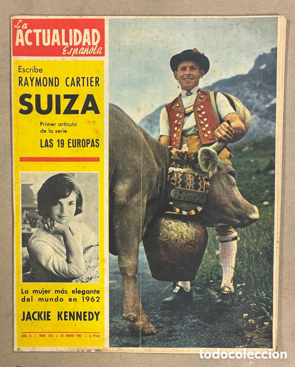 Coleccionismo de revistas y peri&oacute;dicos: LA ACTUALIDAD ESPA&Ntilde;OLA N&deg; 525 (1962). JACKIE KENNEDY, KRUSCHEV, ESPA&Ntilde;A BRASIL F&Uacute;TBOL,&hellip;