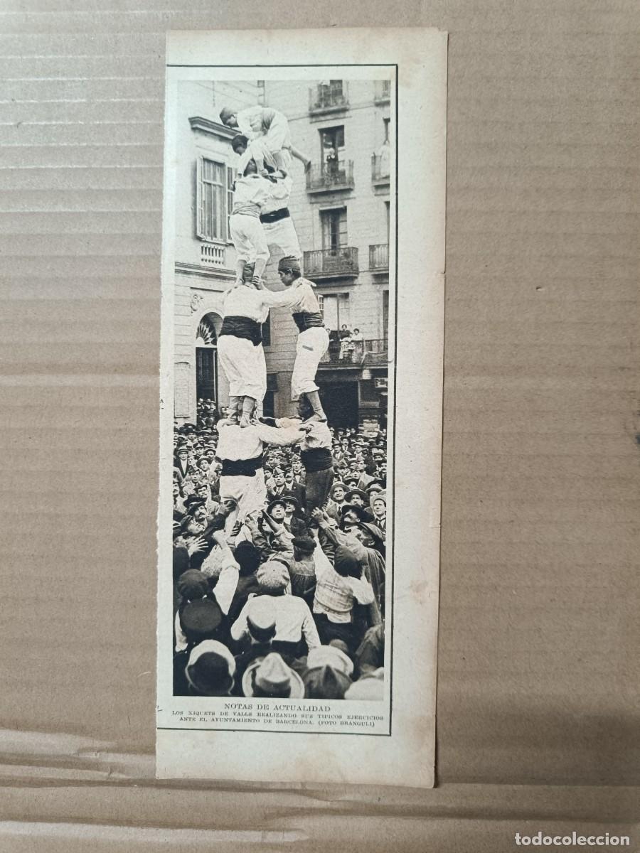 Coleccionismo de revistas y peri&oacute;dicos: ANTIGUO RECORTE, XIQUETS DE VALLS EN BARCELONA, CASTELLS, CASTELLERS, CATALUNYA -P25