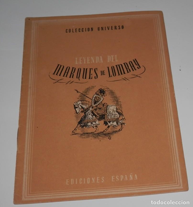 Coleccionismo de revistas y peri&oacute;dicos: REVISTA COLECCION UNIVERSO DE LAS EDICIONES ESPA&Ntilde;A - MARQUES DE LOMBAY