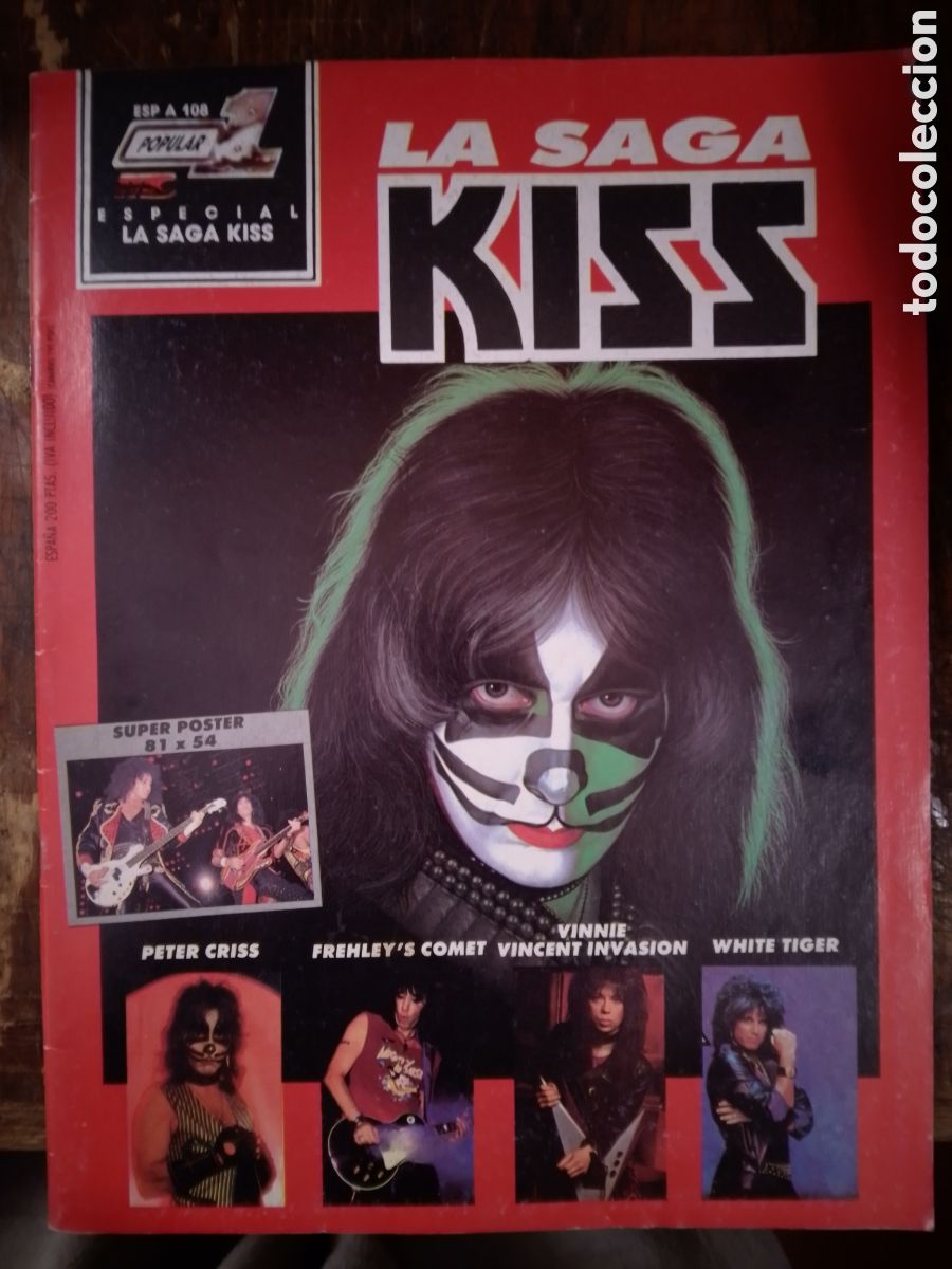 Coleccionismo de revistas y peri&oacute;dicos: LA SAGA KISS. ESPECIAL POPULAR 1 CON POSTER DE 81 X 54 CM. MC. 1988