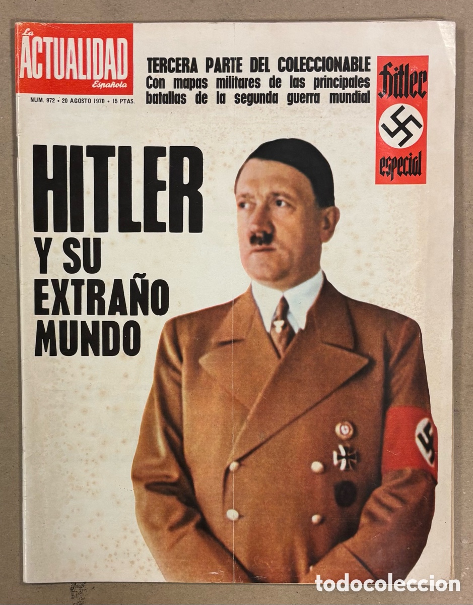 Coleccionismo de revistas y peri&oacute;dicos: LA ACTUALIDAD ESPA&Ntilde;OLA N&deg; 920 (1970). HITLER Y SU MUNDO, ASENSI FC BARCELONA, ASTURCONES,&hellip;