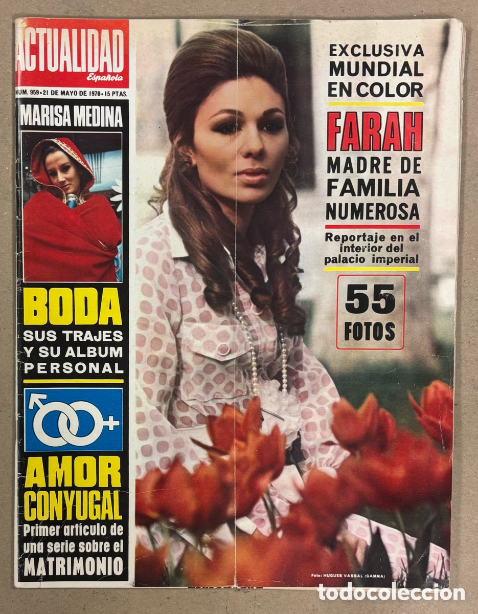 Coleccionismo de revistas y peri&oacute;dicos: LA ACTUALIDAD ESPA&Ntilde;OLA N&deg; 959 (1970). FARAH DIVA, MARISA MEDINA, URTAIN, LLUIS LLACH, ASENSI,&hellip;