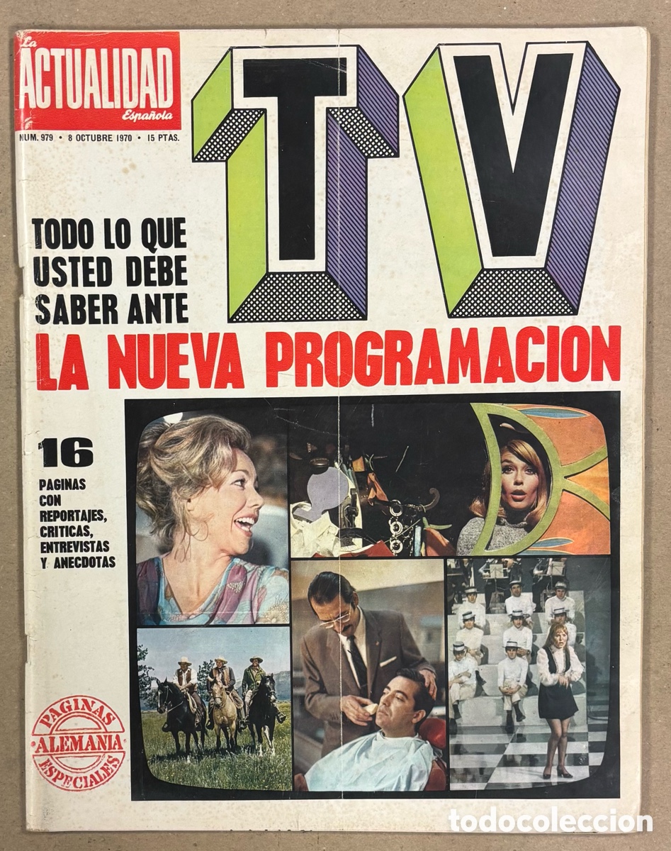Coleccionismo de revistas y peri&oacute;dicos: LA ACTUALIDAD ESPA&Ntilde;OLA N&deg; 979 (1970). NASSER, FRANCO Y NIXON, ANTONIO GALA, SEAT 850 SPORT,&hellip;
