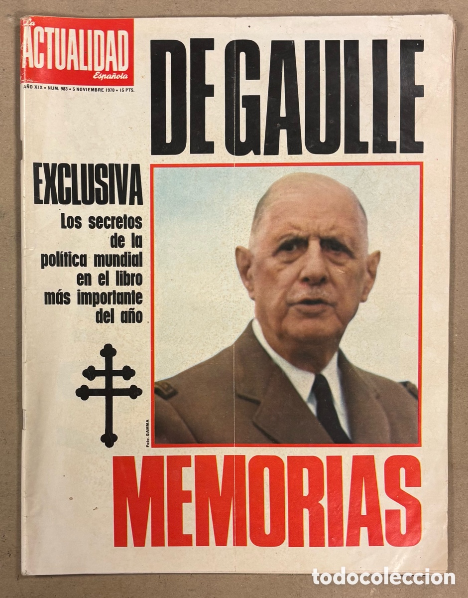 Coleccionismo de revistas y peri&oacute;dicos: LA ACTUALIDAD ESPA&Ntilde;OLA N&deg; 983 (1970). URTAIN, TIP HUMORISTA, CASSOUS CLAY AL&Iacute;, MINAS ASTURIAS