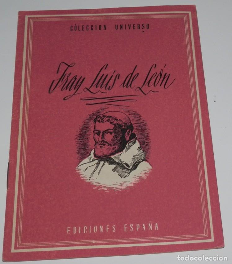 Coleccionismo de revistas y peri&oacute;dicos: REVISTA COLECCION UNIVERSO DE LAS EDICIONES ESPA&Ntilde;A - FRAY LUIS DE LE&Oacute;N