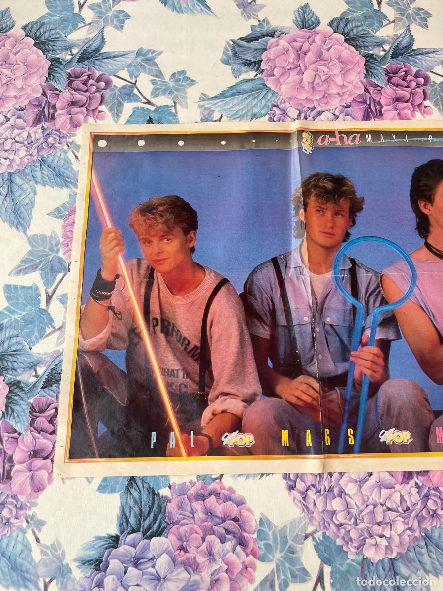 Coleccionismo de revistas y peri&oacute;dicos: P&Oacute;STER MAXI A-HA SUPER POP