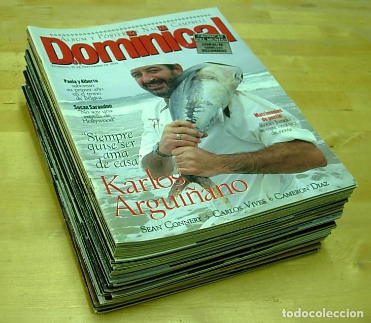 Sammeln von Zeitschriften und Zeitungen: Lote de 37 Revistas EL DOMINICAL 1994-2000 Completas Excelentes !!