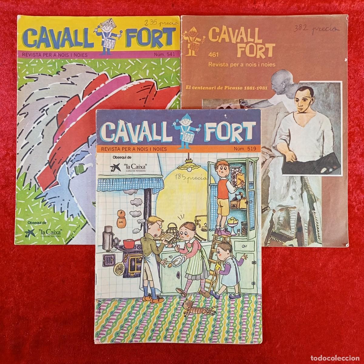 Coleccionismo de revistas y peri&oacute;dicos: CAVALL FORT - REVISTA PER A NOIS I NOIES - N&ordm; 461, 519, 541 - LA CAIXA / 3187