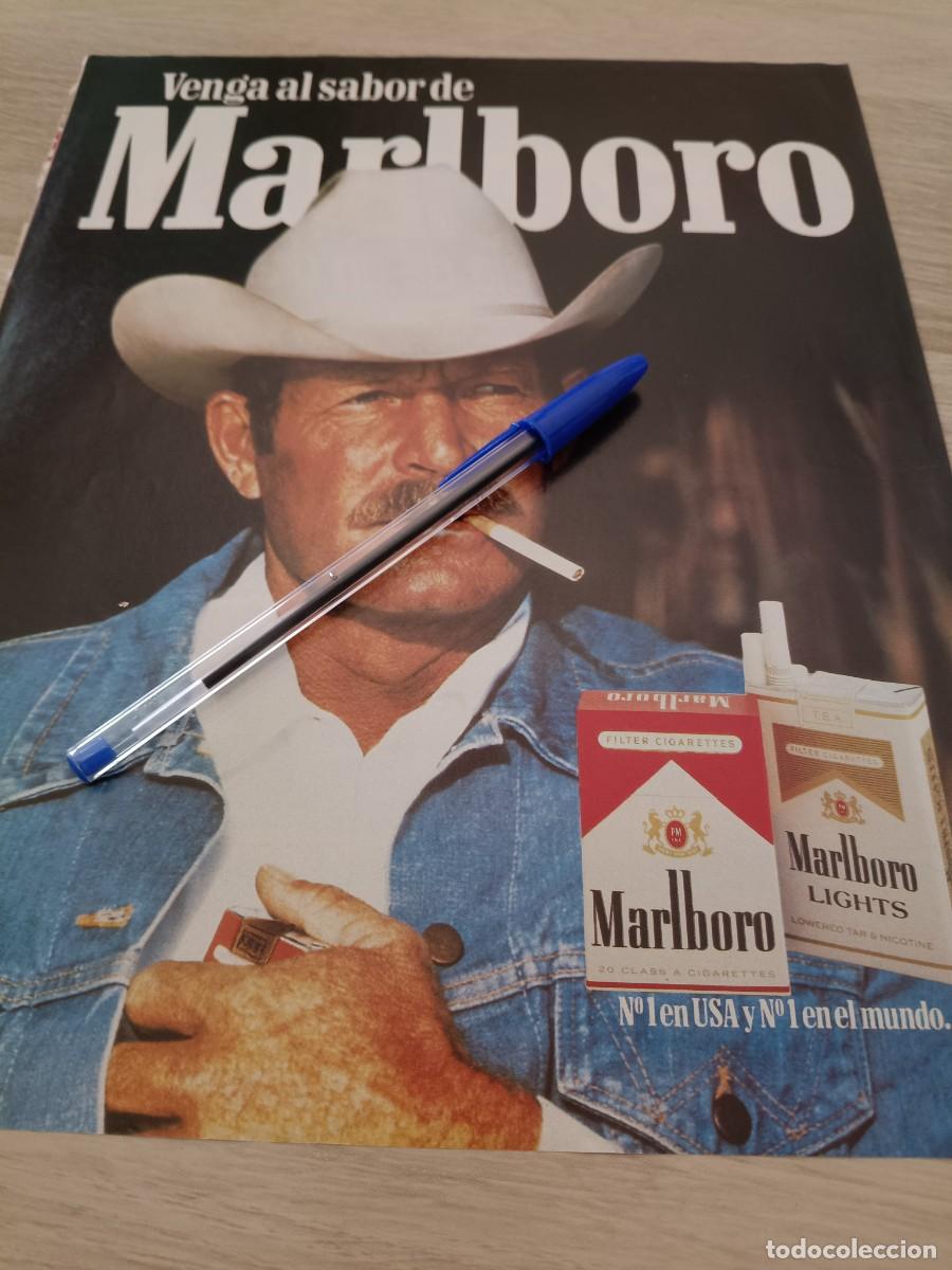 Coleccionismo de revistas y peri&oacute;dicos: PUBLICIDAD ANUNCIO DE TABACO CIGARRILLOS MARLBORO 29X22,5 CM