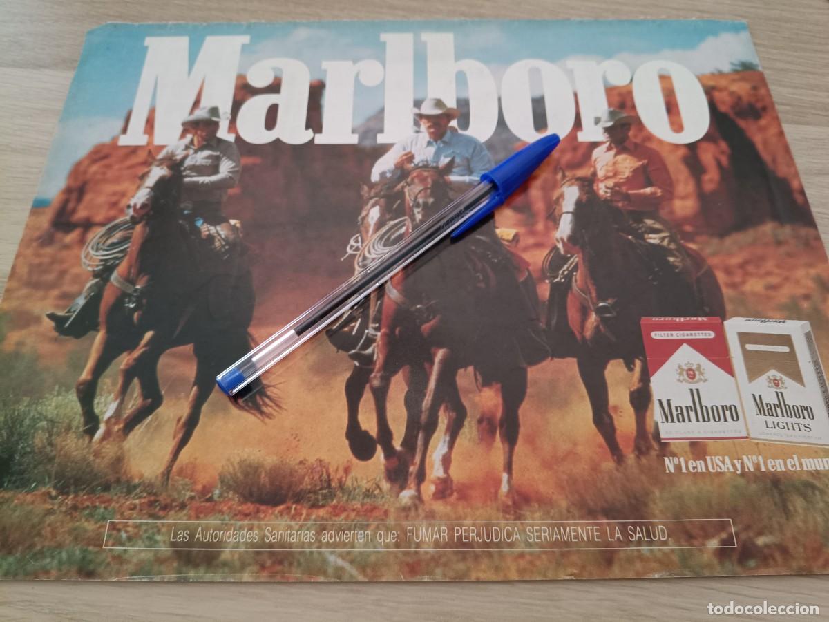Coleccionismo de revistas y peri&oacute;dicos: PUBLICIDAD ANUNCIO DE TABACO CIGARRILLOS MARLBORO 29X22,5 CM