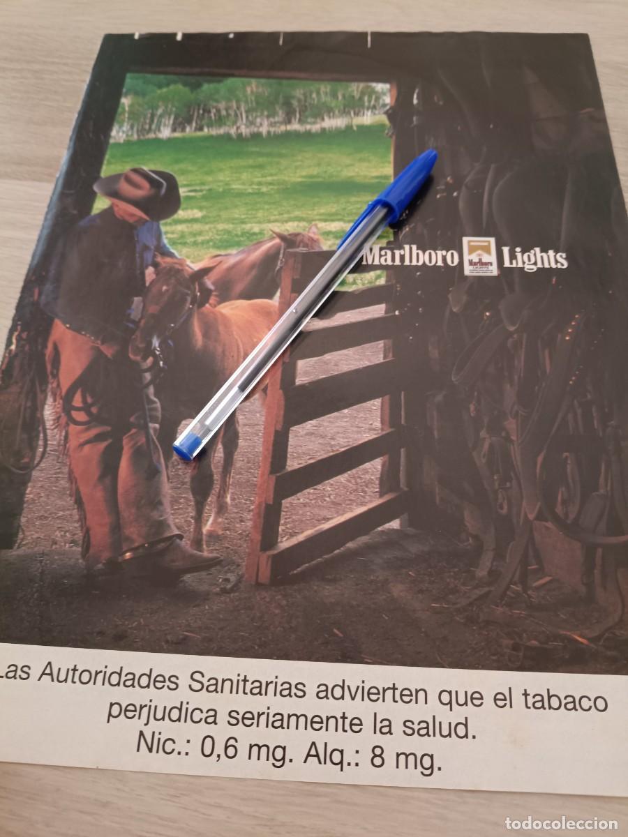 Coleccionismo de revistas y peri&oacute;dicos: PUBLICIDAD ANUNCIO DE TABACO CIGARRILLOS MARLBORO LIGHTS. 29,5X22 CM