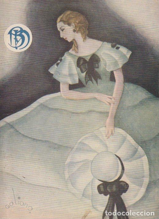 Coleccionismo de revistas y peri&oacute;dicos: Rom&aacute;ntica / ilustraci&oacute;n de Galiano para cubierta de revista Blanco y Negro - 1935